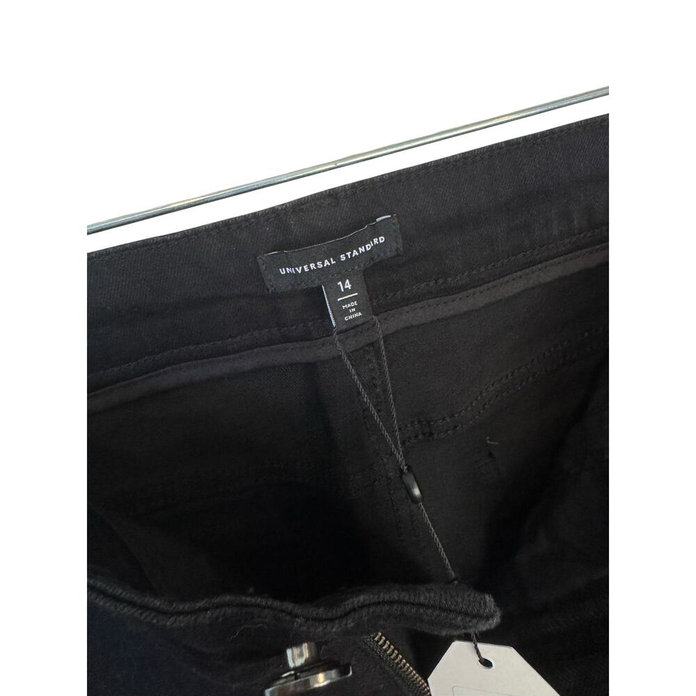UNIVERSAL STANDARD NWT Seine High Rise Skinny Jeans 27” Inseam Jet Black Size 14 - Picture 4 of 8
